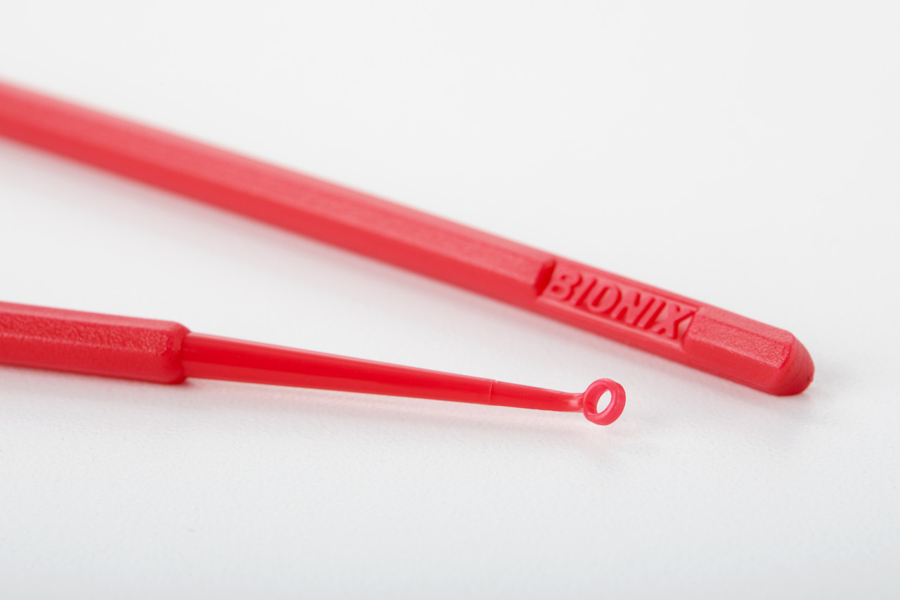 BIONIX SAFE EAR CURETTE™ Ear Curette, AngleLoop®, 4mm, Red, 50/bx (US Only)