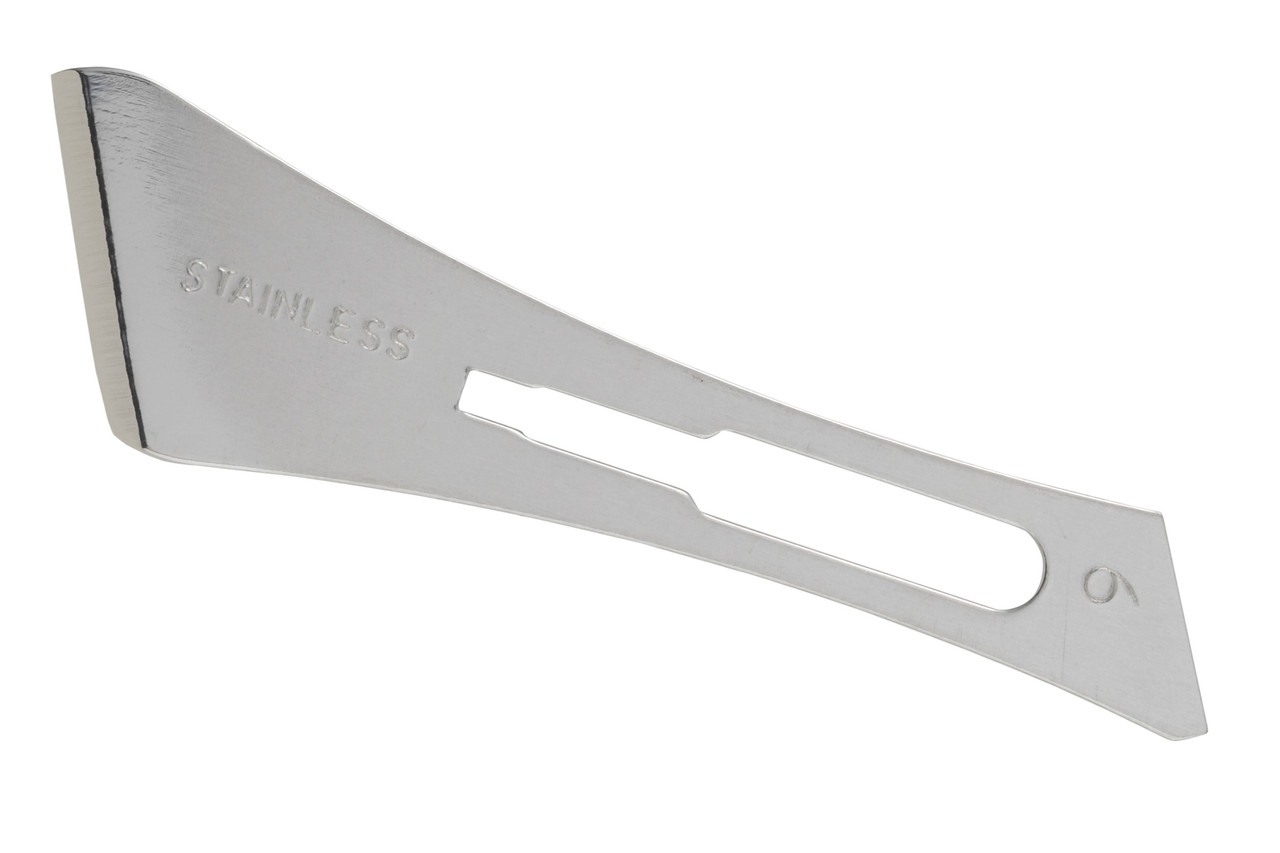 MYCO GLASSVAN® SPECIALTY BLADES - Podiatry Chisel Blade, #9, Stainless, Sterile, 12/bx (Available for Sale in US & Canada) (Item is Short-Dated; Non-Returnable)