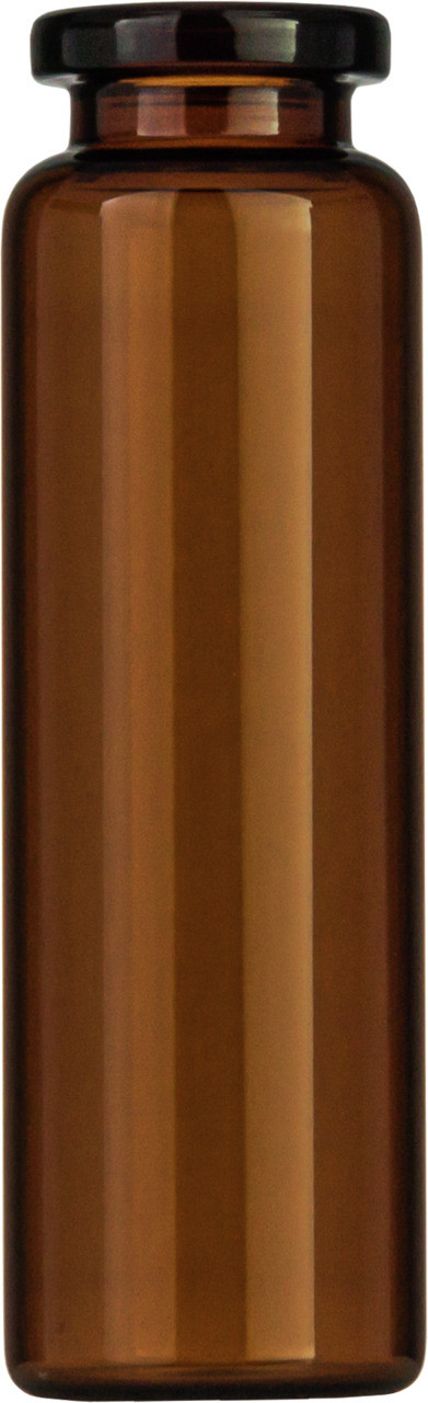 Vial N20-20, CR, a, 23.25x75.5, fl., DIN