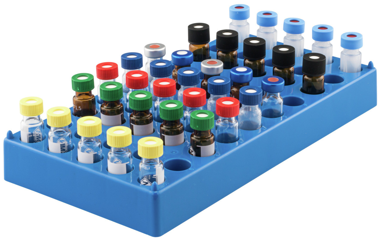 Rack f. vials N8/N9/N10/N11, 50 pos.