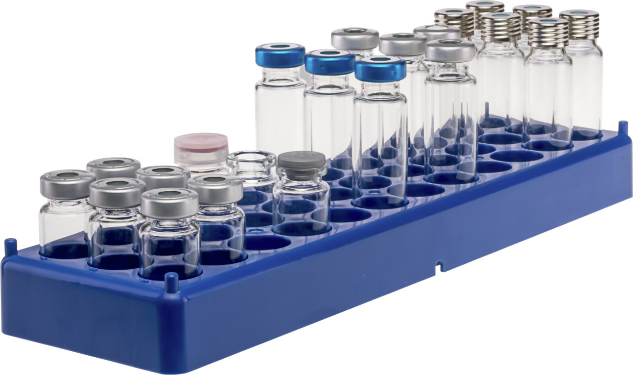 Rack f. HS vials N18 + N20, 36 pos.
