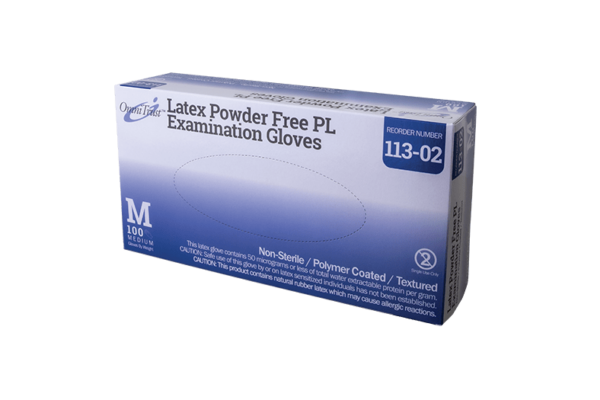 Exam Glove, Latex, Medium, Powder Free (PF), 100/bx, 10 bx/cs (70 cs/plt) (See additional pricing for drop ship orders less than 1,000 cs)