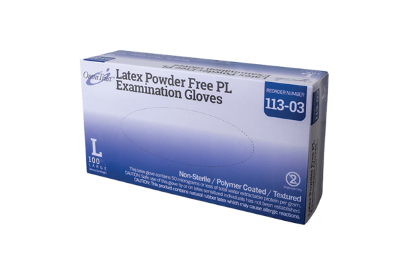 Exam Glove, Latex, X-Large, Powder Free (PF), 100/bx, 10 bx/cs (60 cs/plt) (See additional pricing for drop ship orders less than 1,000 cs)