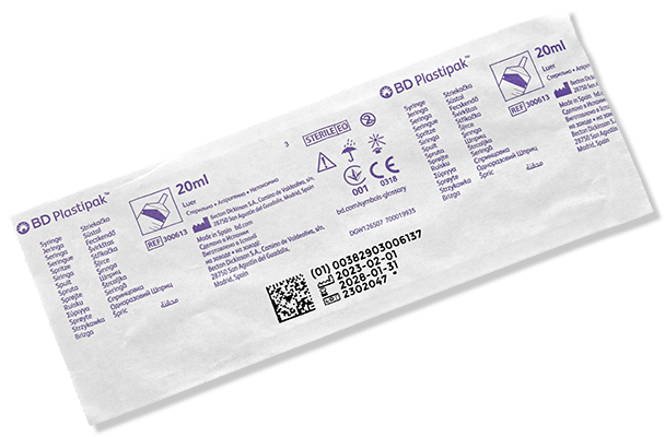 BD Syringe Only, 20mL, Eccentric Tip, 120/bx, 4 bx/cs (Continental US Only)