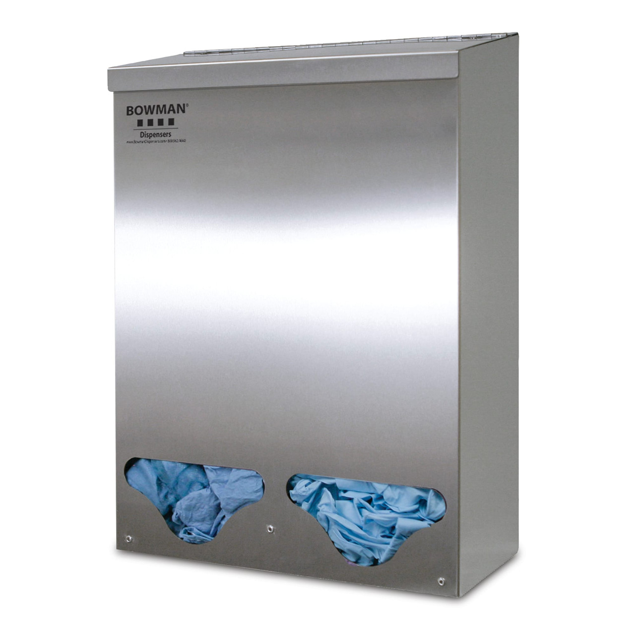 MARKETLAB BOWMAN BULK DISPENSER - Bulk Dispenser, Double Tall Front Dispensing, Stainless Steel