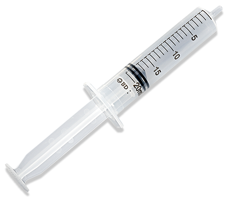 BD Syringe Only, 20mL, Luer Slip Tip, 48/bx, 4 bx/cs (Continental US Only)