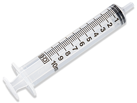 BD Syringe Only, 10mL, Slip Tip, 200/ctn, 2 ctn/cs (65 cs/plt) (Continental US Only)