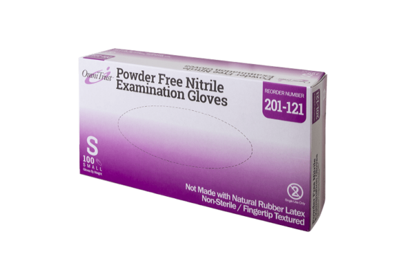 OMNITRUST Exam Glove, Nitrile, Small, Textured Fingers, Blue, Powder Free (PF), 100/bx, 10 bx/cs (See additional pricing for drop ship orders less than 1,000 cs)
