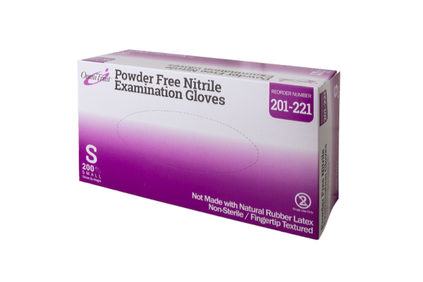 OMNITRUST Exam Glove, Nitrile, Small, Textured Fingers, Blue, Powder Free (PF), 200/bx, 10 bx/cs (50 cs/plt) (See additional pricing for drop ship orders less than 1,000 cs)