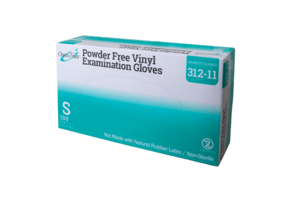 OMNITRUST Exam Glove, Vinyl, Small, Powder Free (PF), 100/bx, 10 bx/cs (70 cs/plt) (See additional pricing for drop ship orders less than 1,000 cs)