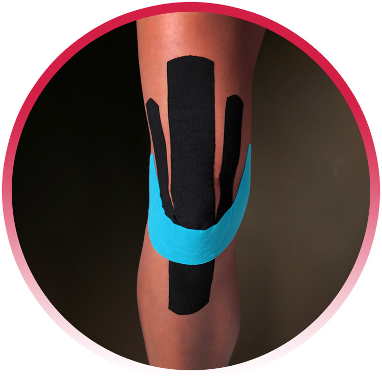 KINESIO TAPE PRE CUTS - Knee Pre Cut, 20 app/bx   (020801)