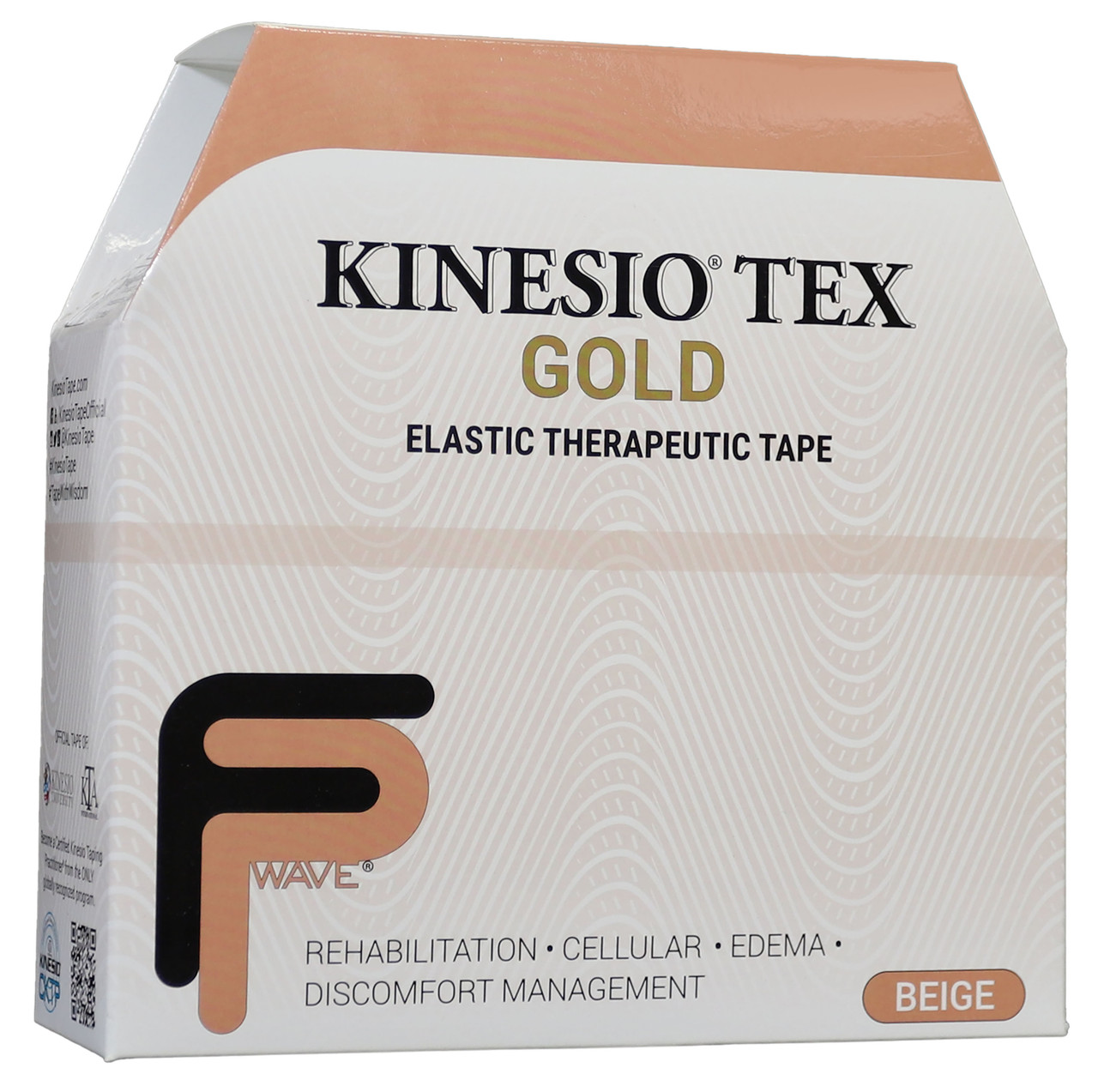 KINESIO TEX GOLD FP TAPE - Gold FP Tape, 2" x 34 yds, Bulk, 1 rl/ea (24/cs, 24 cs/plt)   (090311)