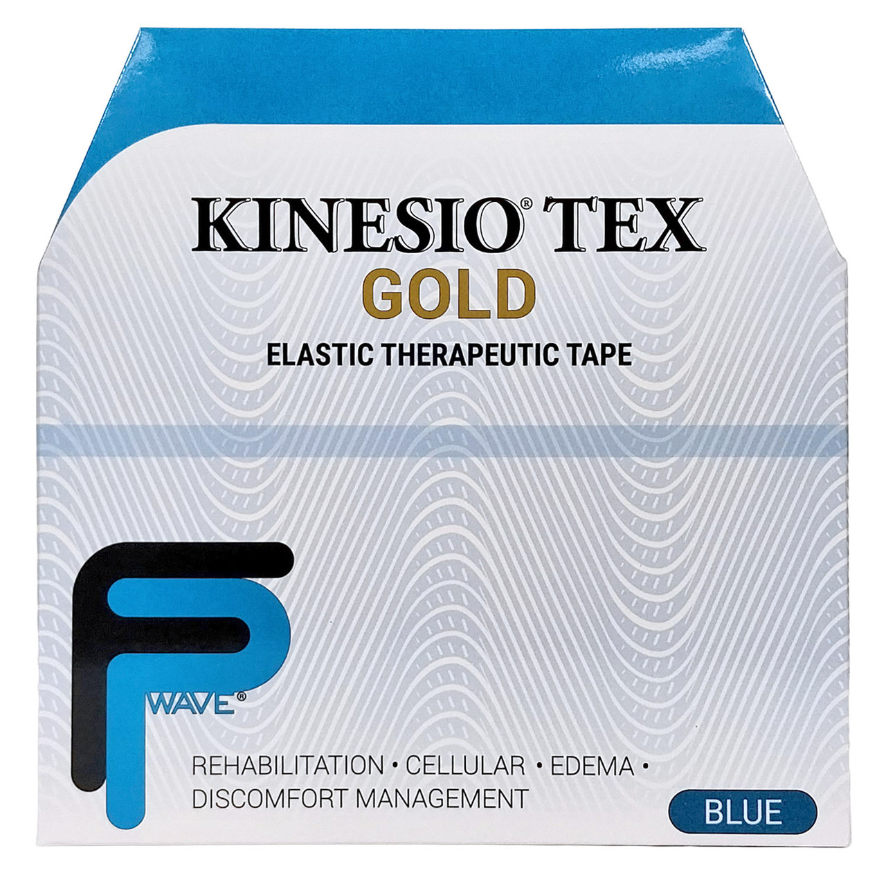 KINESIO TEX GOLD FP TAPE - Gold FP Tape, 2" x 34 yds, Blue, Bulk, 1 rl/ea (35 bx/plt)  (090312)