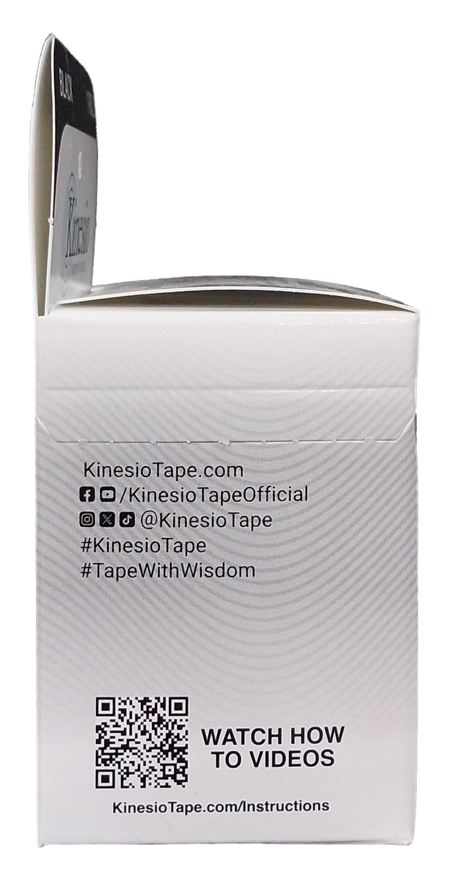 KINESIO TEX CLASSIC TAPE - Classic Tape, 2" x 13.1 ft, Black, 6 rl/bx   (090298)