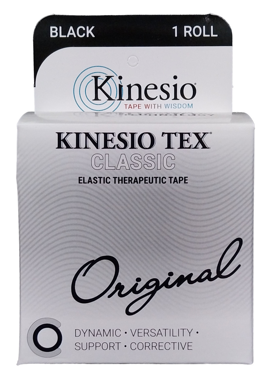 KINESIO TEX CLASSIC TAPE - Classic Tape, 2" x 13.1 ft, Black, 6 rl/bx   (090298)