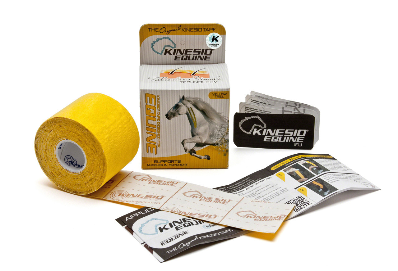 KINESIO EQUINE TEX CLASSIC TAPE - Kinesio Equine Yellow, 120/cs   (091800)