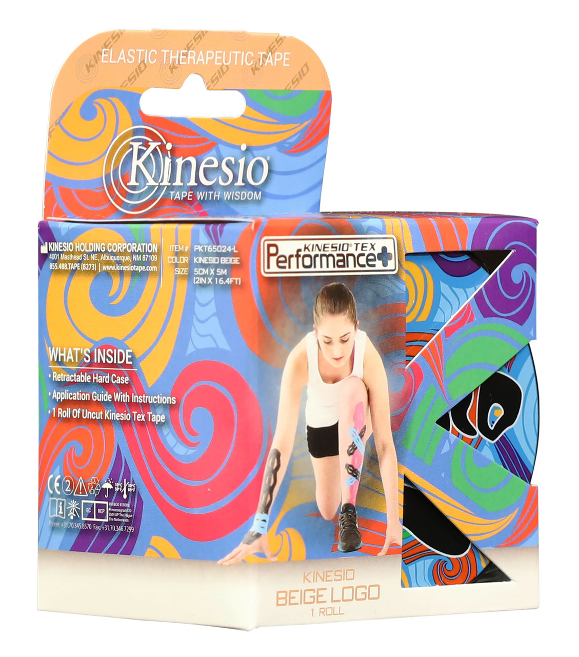 KINESIO® TEX PERFORMANCE+ TAPE - Performance+ Tape, 2" x 5.5 yd. Beige, 4 rolls/bx   (092127)