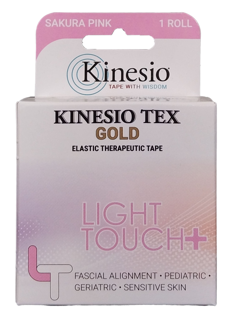 KINESIO TEX GOLD LIGHT TOUCH TAPE - Light Touch Tape, 5.0cm x 5m, Sakura Pink, 12 rl/ctn