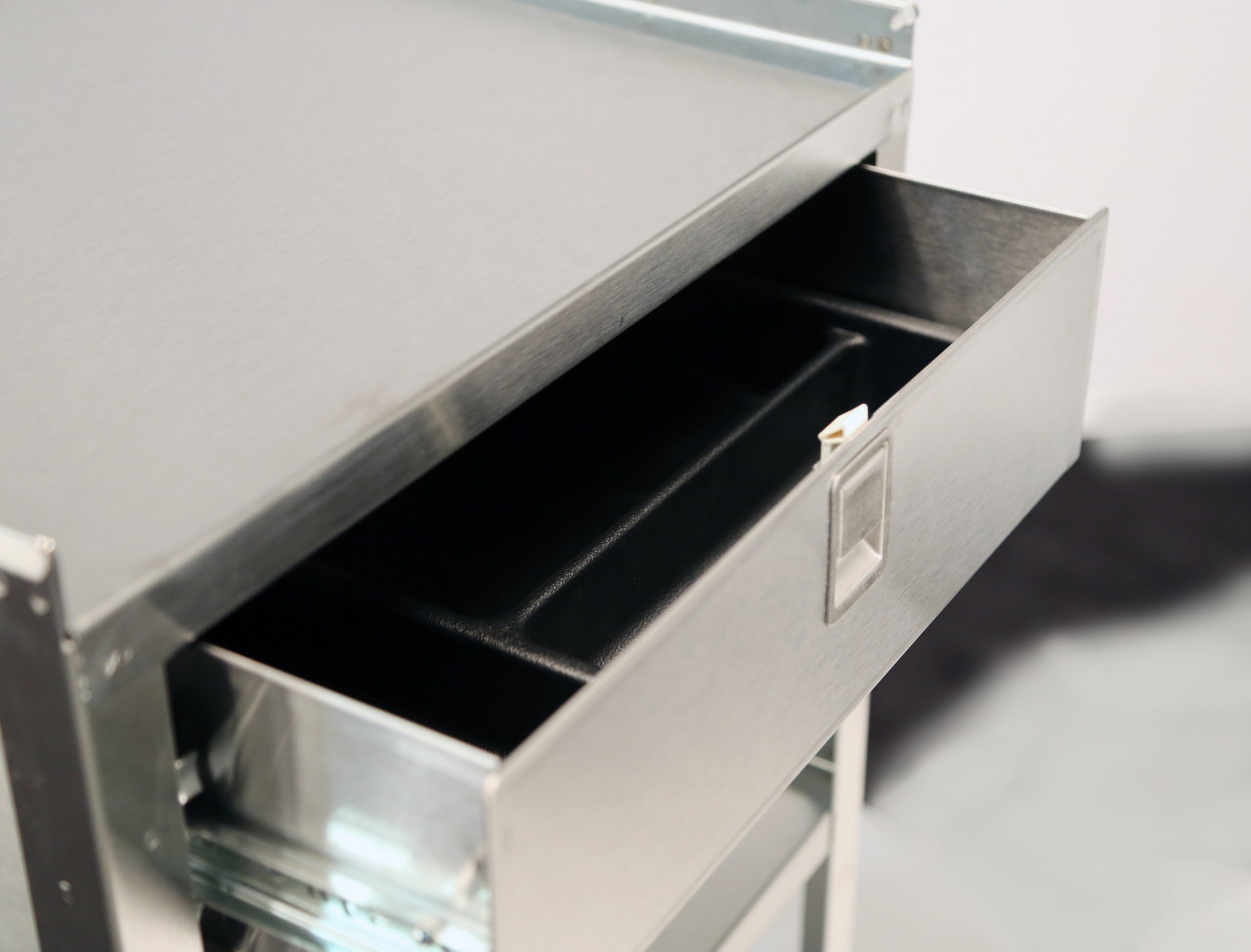 LAKESIDE EQUIPMENT STANDS - Stand, 1 Drawer, 3 Shelves, 16¾"W x 18¾"D x 30 1/8"H, (4) 3½" Swivel Casters