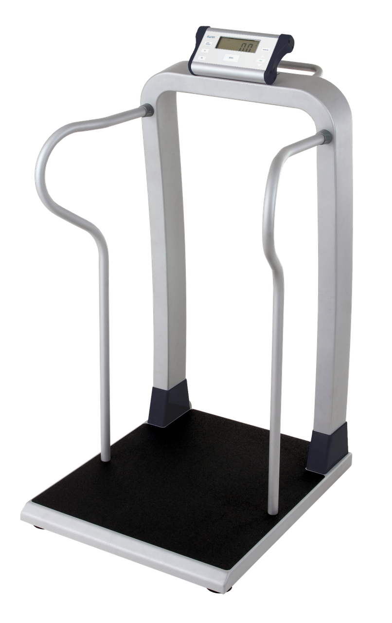 DORAN HANDRAIL SCALE Handrail Scale, BMI Calculator, 1000 lbs/ 454 kg, Platform: 25" x 29" x 46"