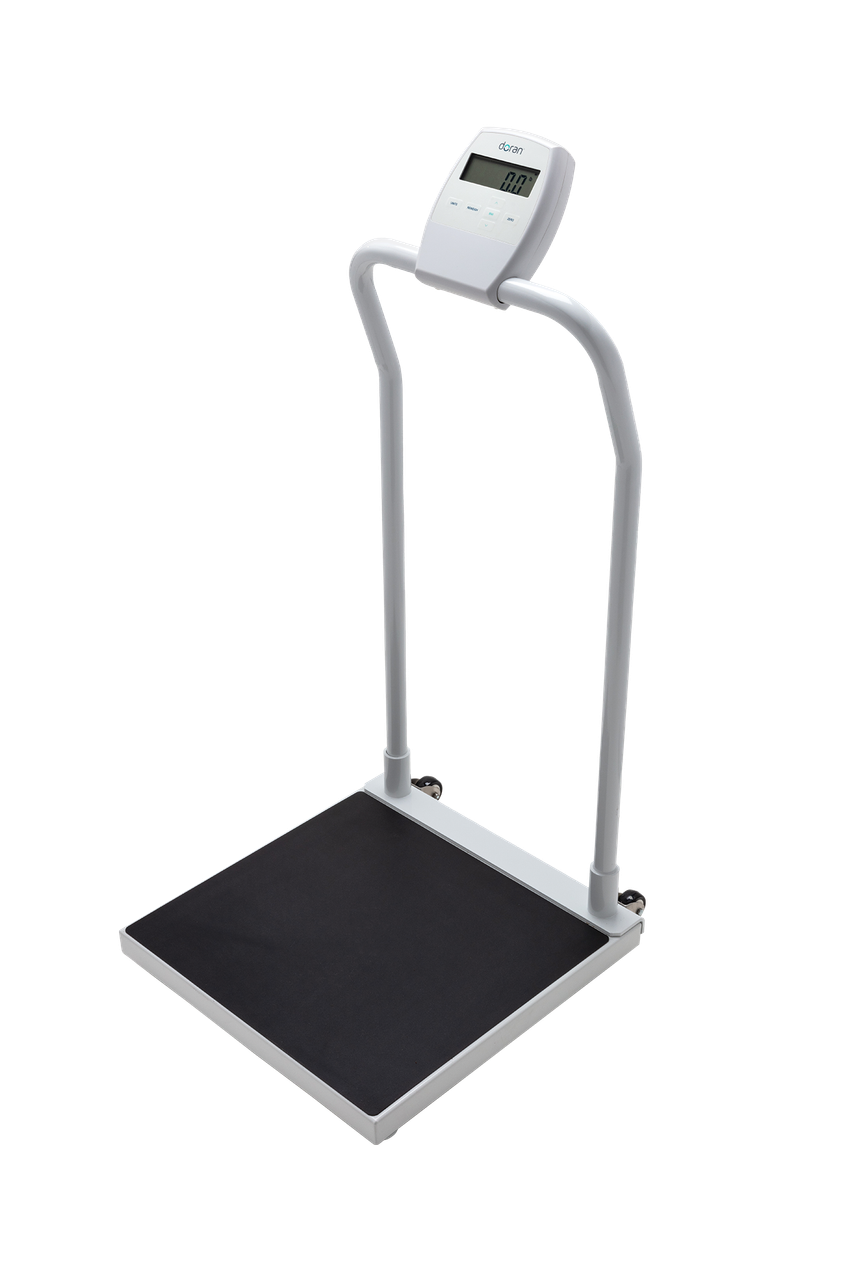 DORAN HANDRAIL SCALE Waist High Handrail Scale, 800x0.2 lb (350x0.1kg), Includes ULc Approved, 110 VAC Adapter