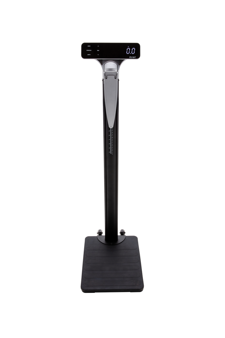 DORAN DIGITAL PHYSICIAN'S SCALE Eye Level Digital Physicians Scale, with Integrated Height Rod, 600x0.2lb (270x0.1kg), Internal Rechargeable Battery