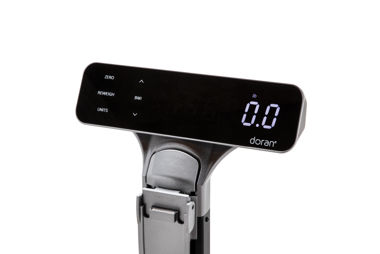 DORAN DIGITAL PHYSICIAN'S SCALE Eye Level Digital Physicians Scale, with Integrated Height Rod, 600x0.2lb (270x0.1kg), Internal Rechargeable Battery