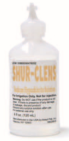 CLENSTECH WOUND CARE SOLUTIONS Shur-Clens Sodium Hypochlorite Solution, 120 mL (4 fl oz) Bottle, 24/cs (US Only)