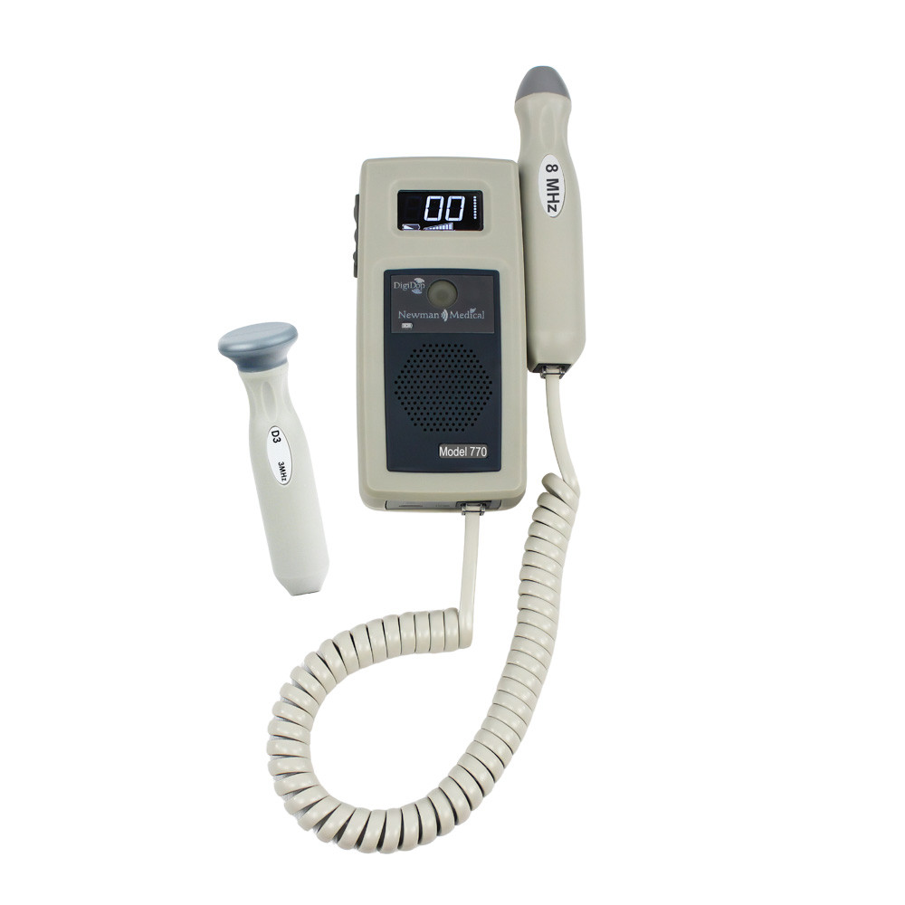 NEWMAN DIGIDOP HANDHELD DOPPLER PROBE COMBOS Digital Display Doppler (DD-770) Includes 3 MHz Obstetrical Probe & 8 MHz Vascular Probe (US Only) ( ONLY)