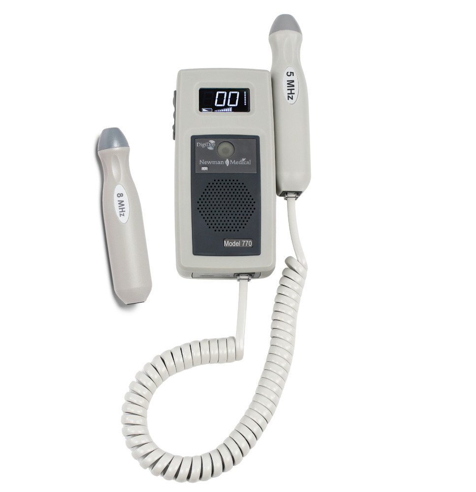 NEWMAN DIGIDOP HANDHELD DOPPLER PROBES Digital Display Doppler (DD-770) Includes 5 MHz Vascular Probe & 8 MHz Vascular Probe (US Only) ( ONLY)