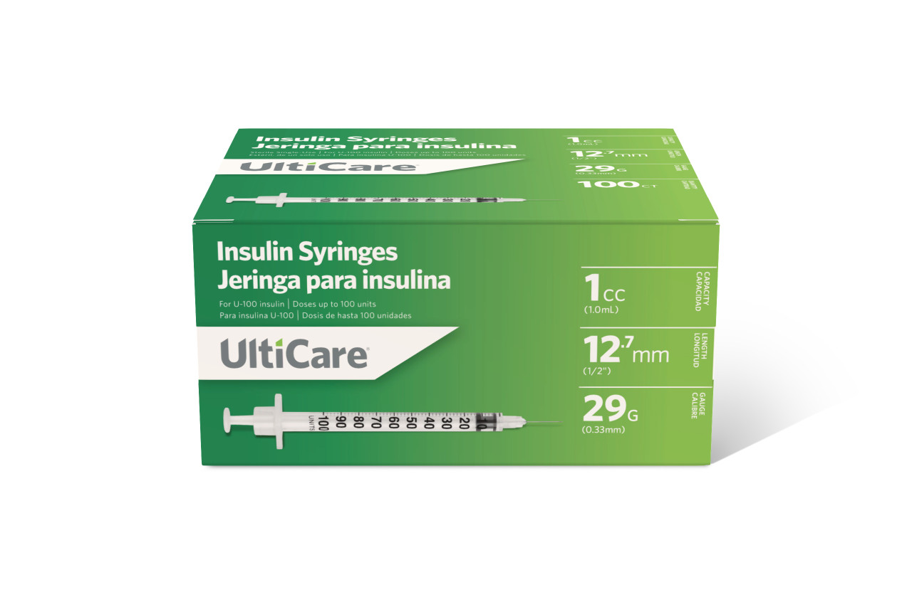 ULTIMED ULTICARE INSULIN SYRINGES - Insulin Syringe, 1cc, 29G x ½", 100/bx