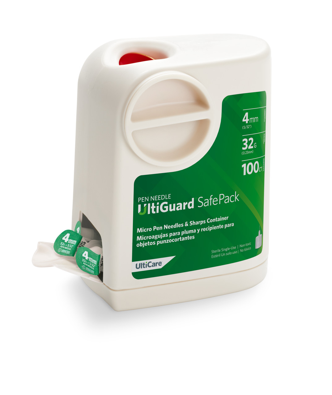 ULTIMED ULTICARE ULTIGUARD PEN NEEDLES - Pen Needle, 4mm Depth, 32G x 5/32", 100/bx