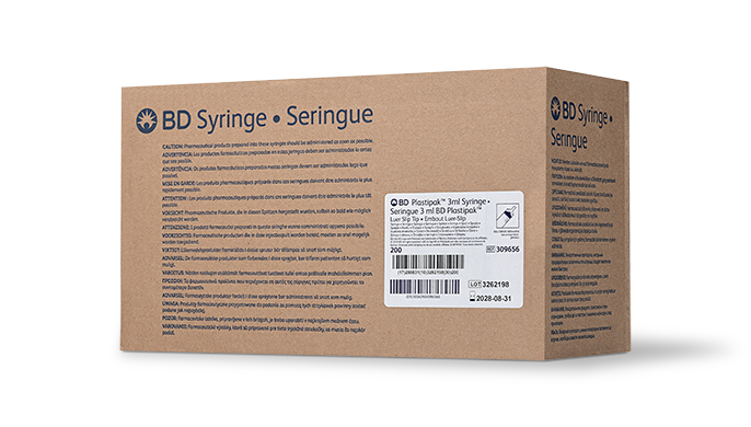 BD Syringe Only, 3mL, Slip Tip, 200/pk, 4 pk/cs (Continental US Only)