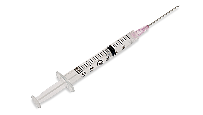BD Syringe/ Needle Combination, 3mL, Luer-Lok™ Tip, 18G x 1½", 100/bx, 8 bx/cs (Continental US Only) - 18G, 1½"