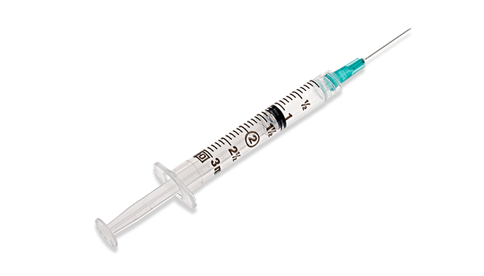 BD Syringe/ Needle Combination, 3mL, Luer-Lok™ Tip, 23G x 1", 100/bx, 8 bx/cs (Continental US Only) - 23G, 1"
