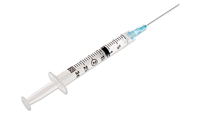 BD Syringe/ Needle Combination, 3mL, Luer-Lok™ Tip, 25G x 1½", 100/bx, 8 bx/cs (Continental US Only) - 25G, 1½"
