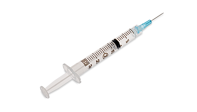BD Syringe/ Needle Combination, 3mL, Luer-Lok™ Tip, 25G x 5/8", 100/bx, 8 bx/cs (Continental US Only) - 25G, 5/8"