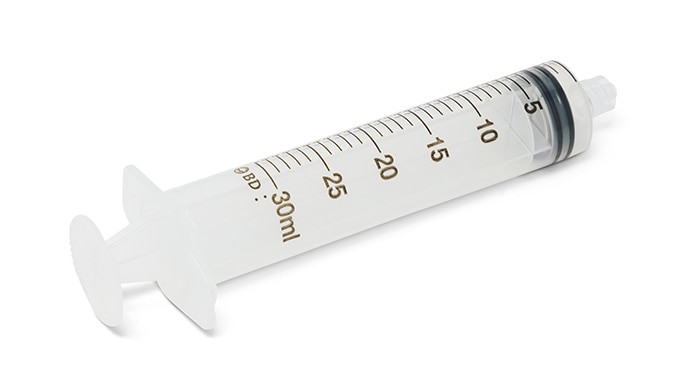 BD Syringe Only, 30mL, Luer-Lok™ Tip, Non-Sterile, Bulk, 225/cs (Continental US Only)
