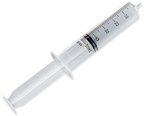 BD Syringe Only, 50mL, Slip Tip, Non-Sterile, Bulk, 125/cs (Continental US Only)