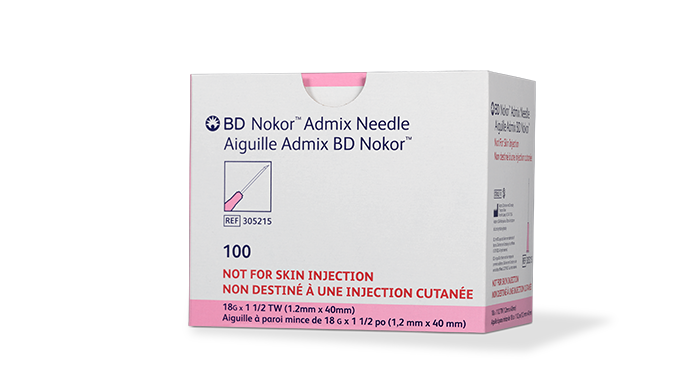 BD Needle, 18G x 1.5" Thin Wall, Non-Coring , 100/bx, 10 bx/cs (Continental US Only) - 18G, 5"