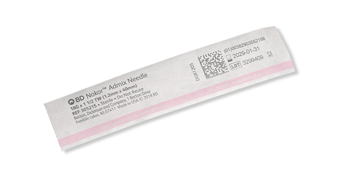 BD Needle, 18G x 1.5" Thin Wall, Non-Coring , 100/bx, 10 bx/cs (Continental US Only) - 18G, 5"