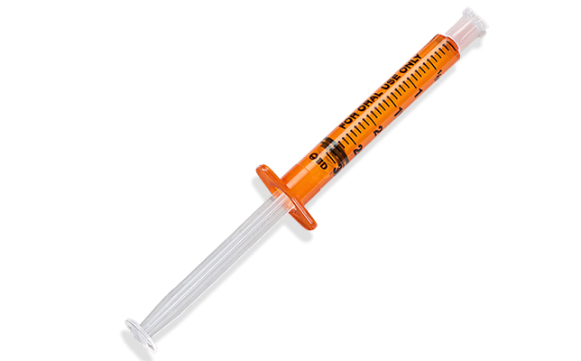 BD Oral Syringe, Amber, 3mL, Tip Cap, 100/pk, 5 pk/cs (Continental US Only)