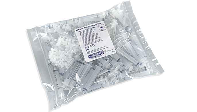 BD Oral Syringe, Clear, 10mL, Tip Cap, 100/pk, 5 pk/cs (Continental US Only) - Clear