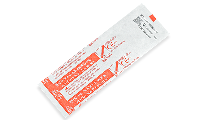 BD Oral Syringe, Clear, 3mL, Sterile, 200/pk, 4 pk/cs (Continental US Only) - Clear