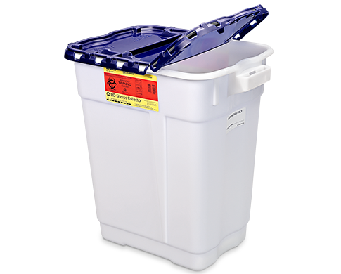 BD Collector, Pharmaceutical, 9 Gallon, Hinge Top, 8/cs (Continental US Only)