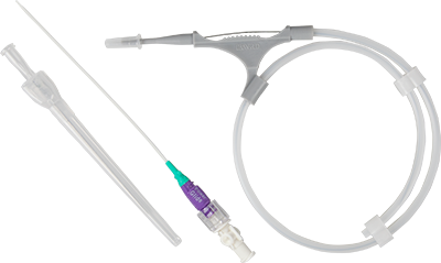 BD PowerGlide ST™ Midline Catheter, Full Tray, 18G, 10cm with GuardIVa® Antimicrobial Hemostatic IV Dressing, 10/cs (Continental US Only) - 18G