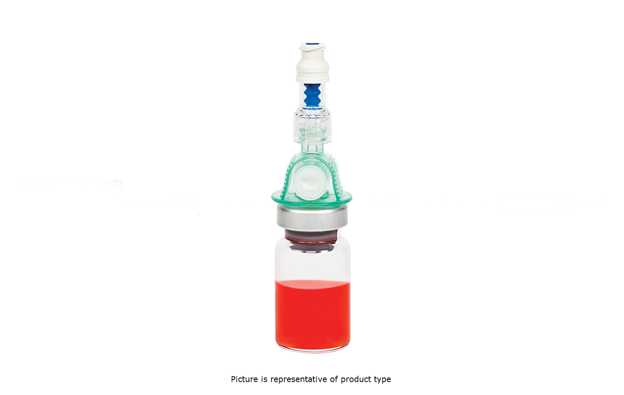 BD Chemo-Safety Universal Vented Vial Access Device, 0.2 Micron Hydrophobic Air-Venting Filter, SmartSite Needle-Free Valve, Compatible w/ 13 mm, 20 mm and 28 mm Vial Closures, 0.15 ml PV, 100/cs (Continental US Only)