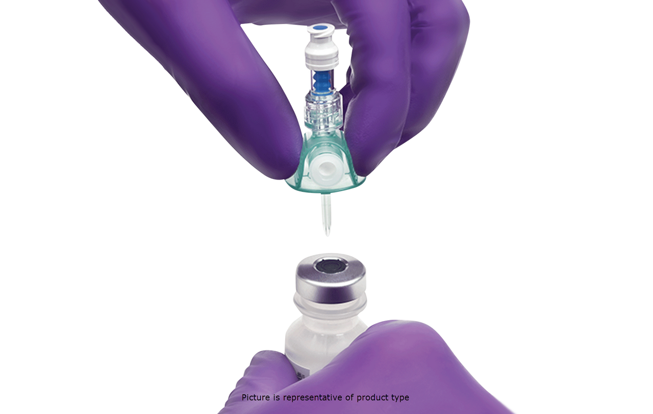 BD Chemo-Safety Universal Vented Vial Access Device, 0.2 Micron Hydrophobic Air-Venting Filter, SmartSite Needle-Free Valve, Compatible w/ 13 mm, 20 mm and 28 mm Vial Closures, 0.15 ml PV, 100/cs (Continental US Only)