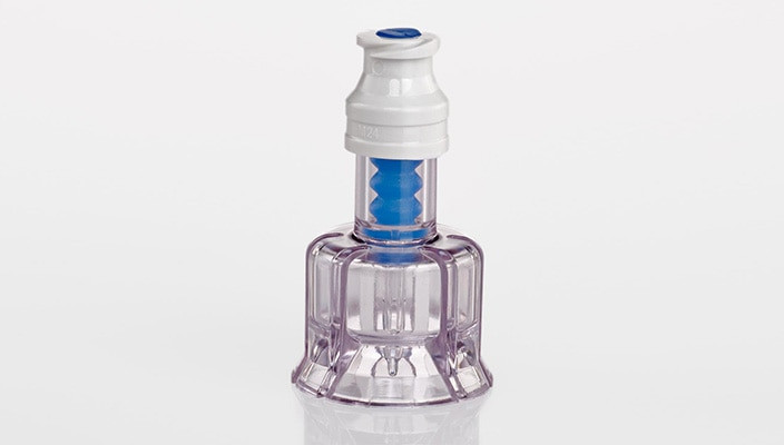 BD SmartSite™ Vial Access Device, 13 mm, Priming Volume 0.08 mL, 1.5" Length, Not Made with DEHP, 100/cs (Continental US Only) - 5"