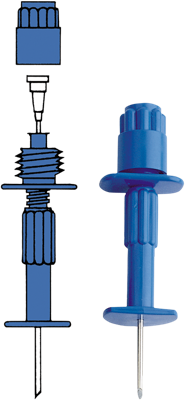 BD Sternal/ Iliac Bone Marrow Aspiration Needle, 15G, Adjustable Length 24-48mm, 10/cs (Continental US Only) - 15G